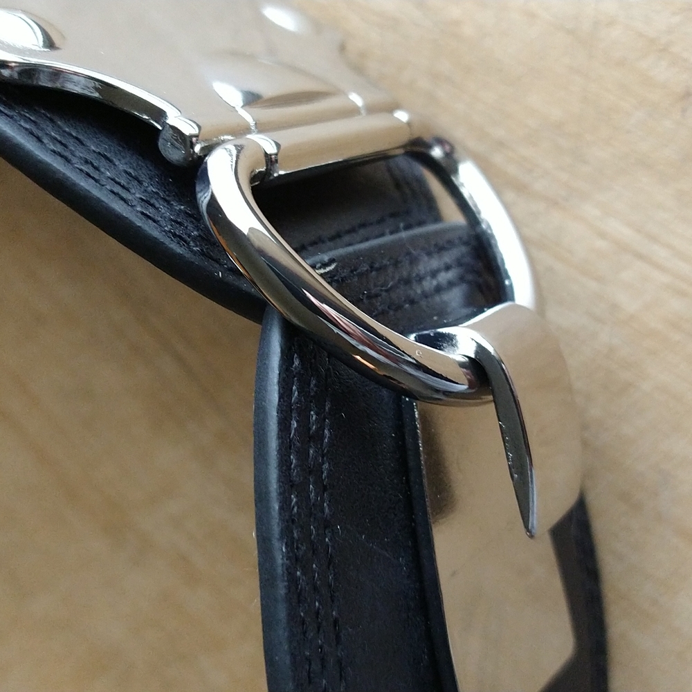 Leather and Elastic belt sml